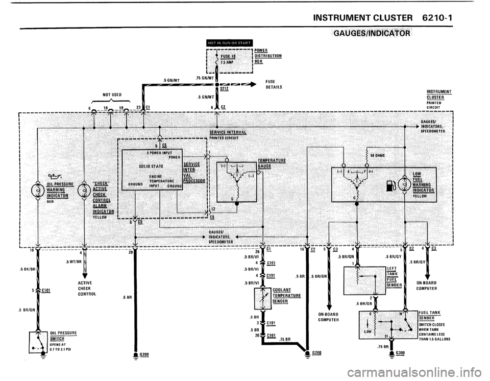 BMW 325IX 1988 E30 Electrical Troubleshooting Manual 