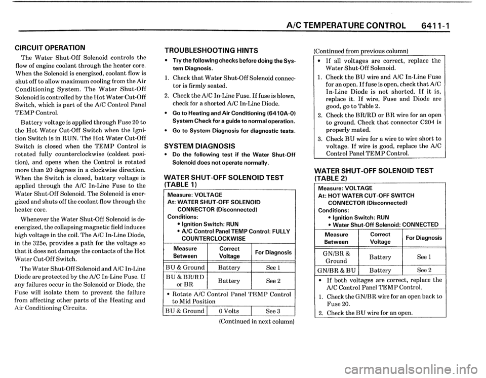 BMW 325IX 1988 E30 Electrical Troubleshooting Manual BMW 325IX 1988 E30 Electrical Troubleshooting Manual