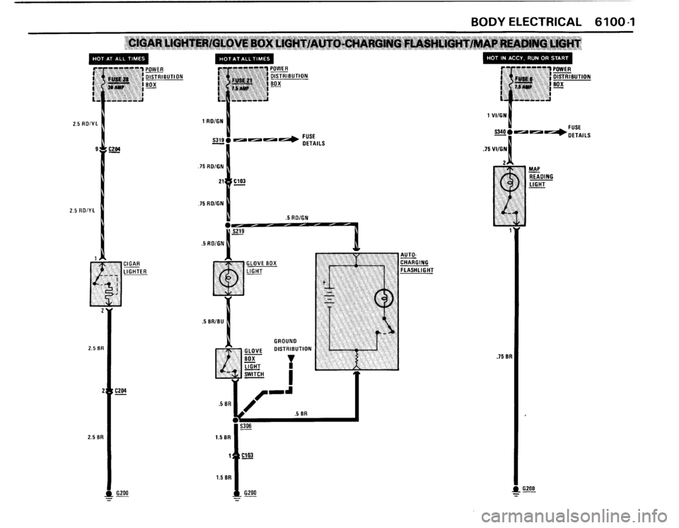 BMW M3 1988 E30 Electrical Troubleshooting Manual 