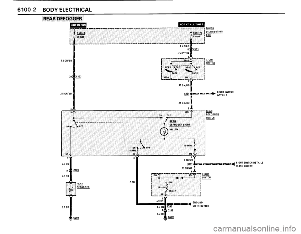 BMW M3 1988 E30 Electrical Troubleshooting Manual 