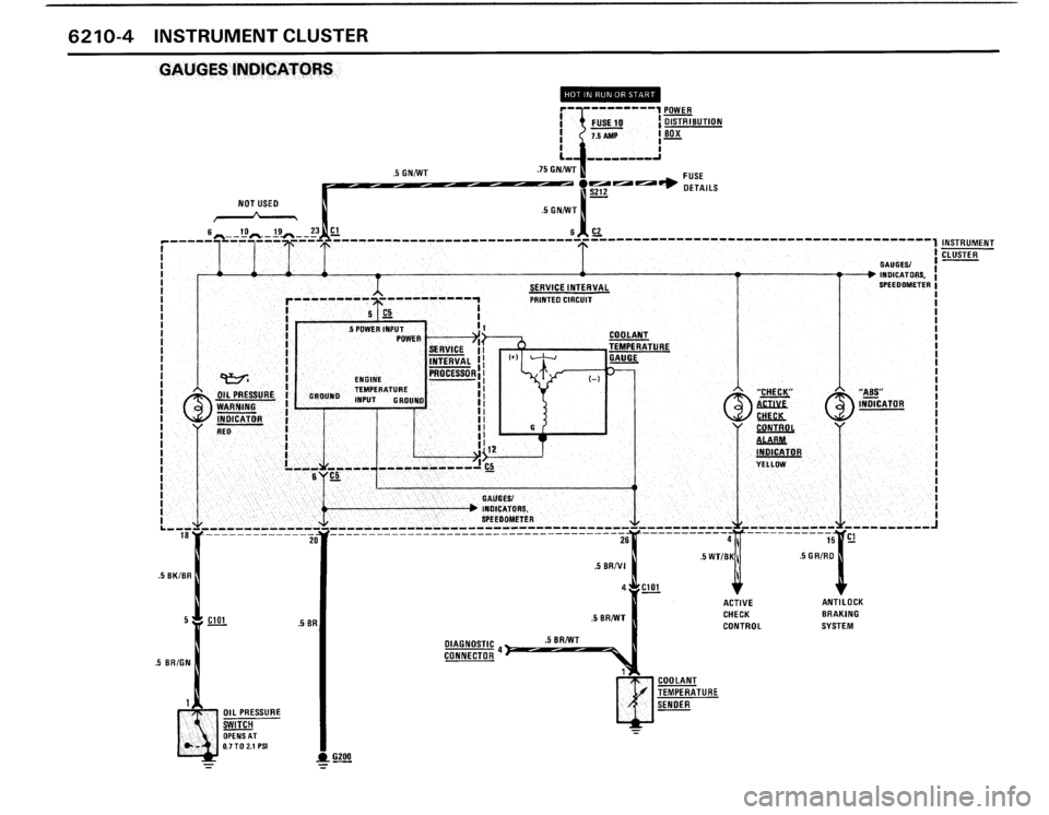 BMW M3 1988 E30 Electrical Troubleshooting Manual 