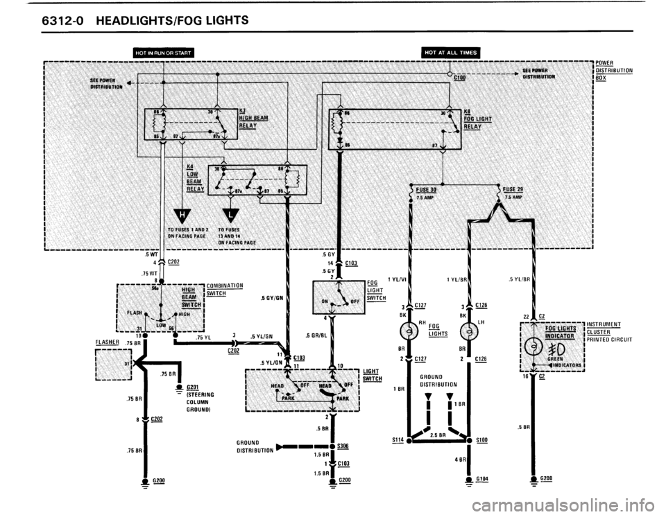 BMW M3 1988 E30 Electrical Troubleshooting Manual 
