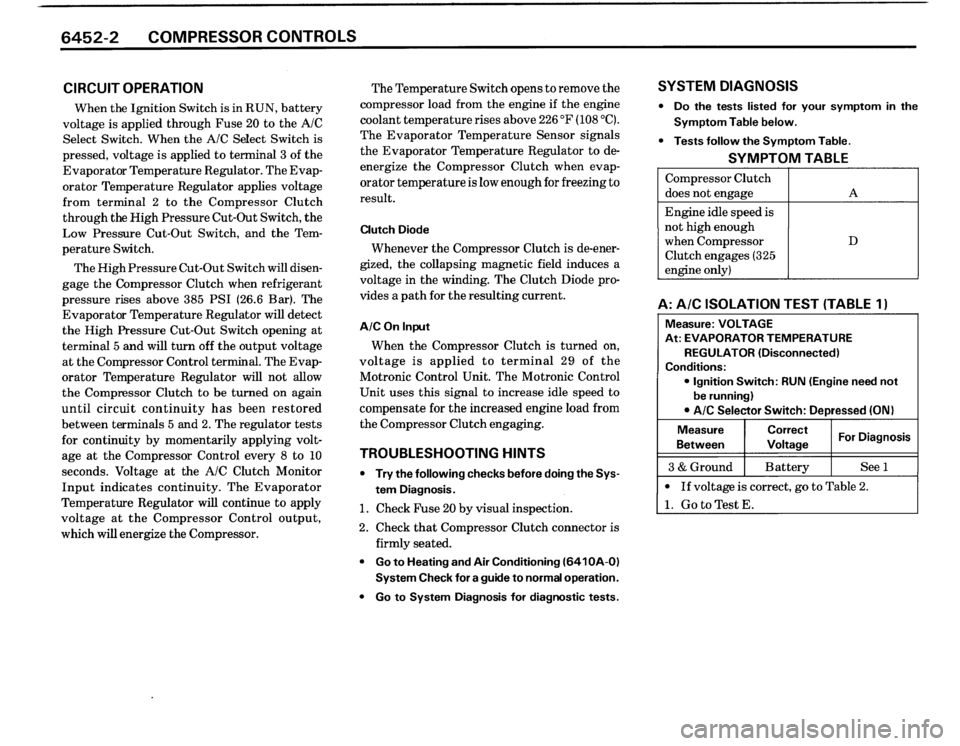 BMW M3 1988 E30 Electrical Troubleshooting Manual 
