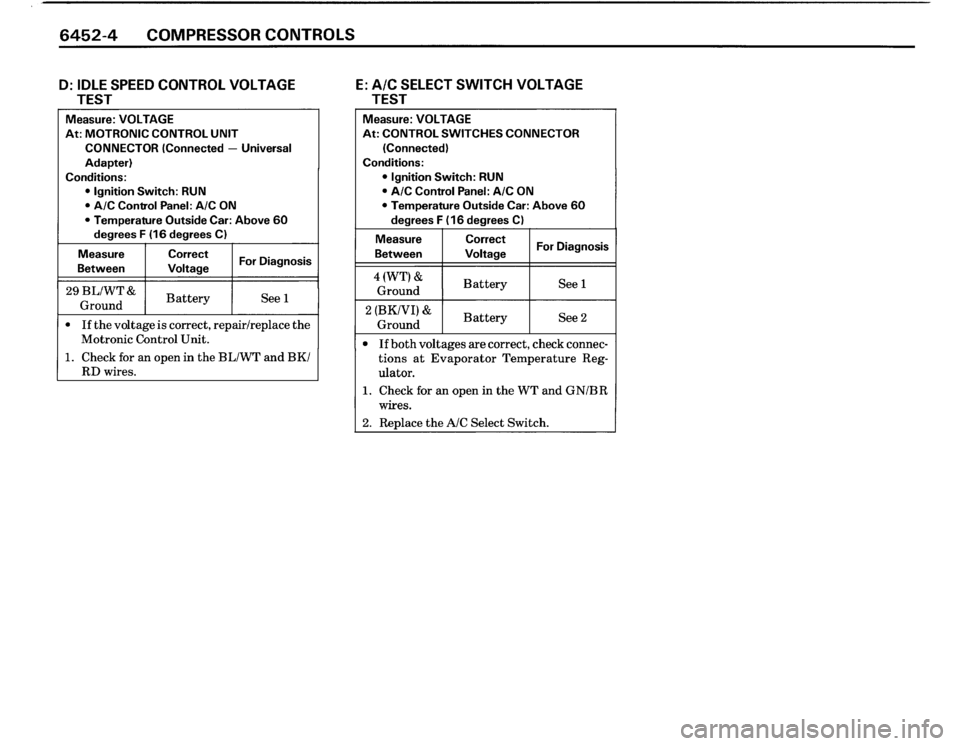 BMW M3 1988 E30 Electrical Troubleshooting Manual 