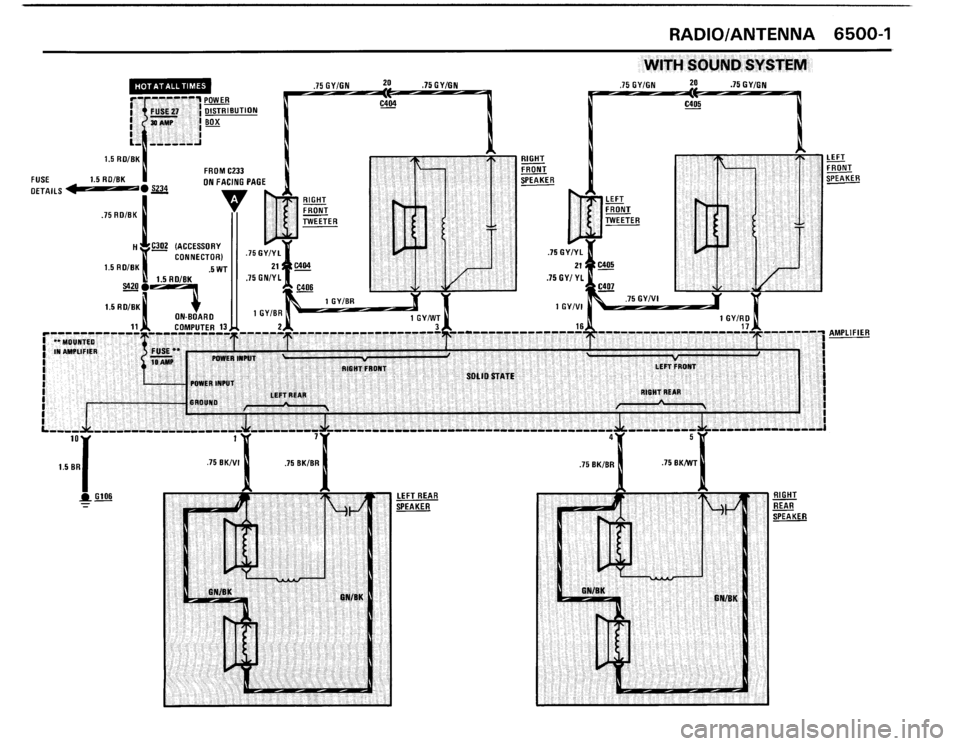 BMW M3 1988 E30 Electrical Troubleshooting Manual 