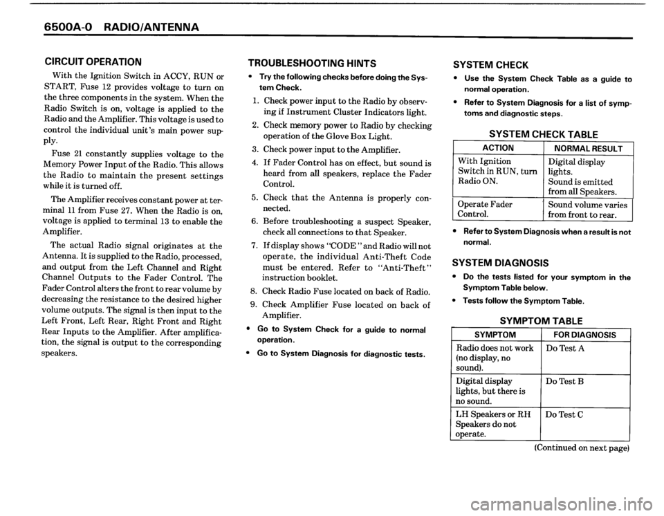 BMW M3 1988 E30 Electrical Troubleshooting Manual 