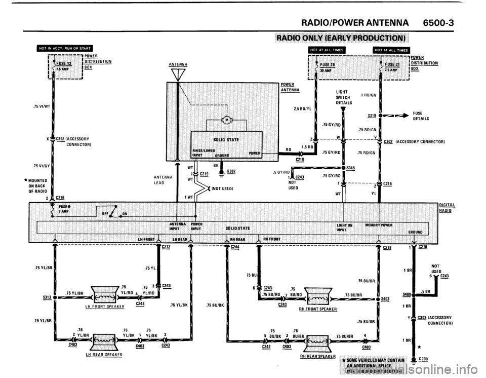 BMW 325i 1989 E30 Electrical Troubleshooting Manual 