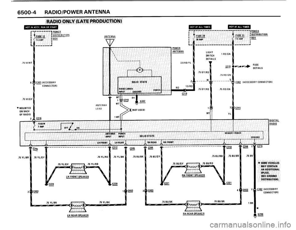 BMW 325i 1989 E30 Electrical Troubleshooting Manual 