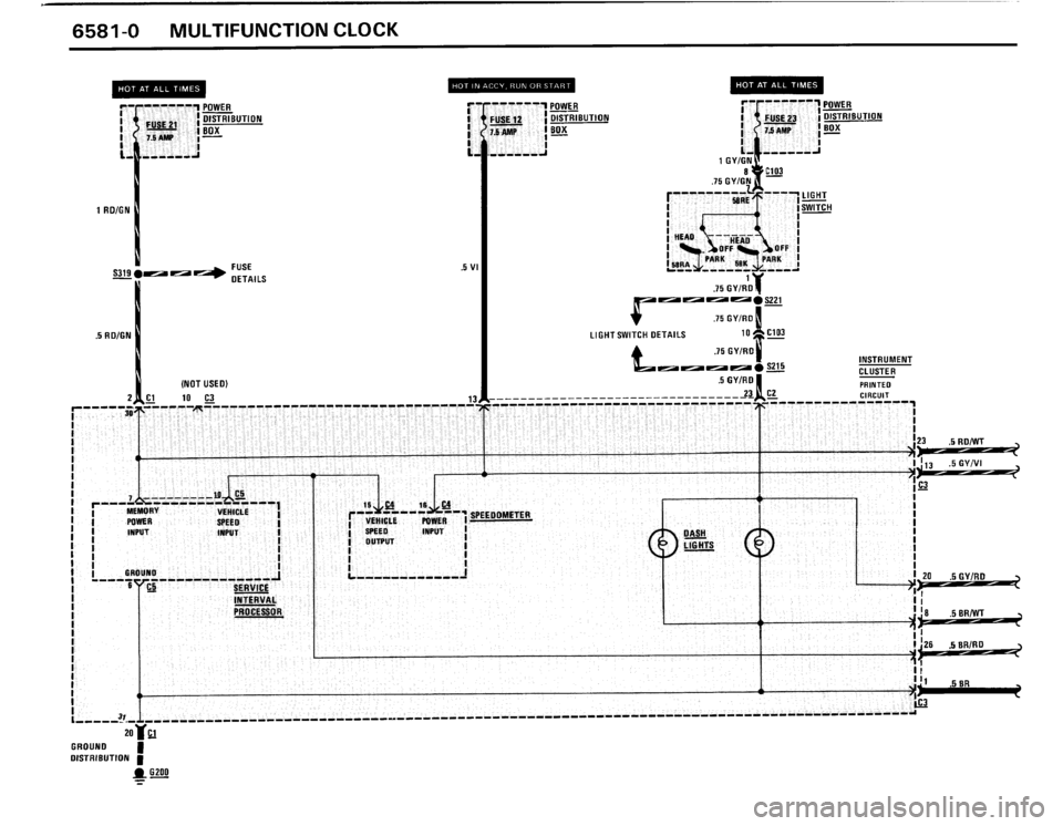 BMW 325i 1989 E30 Electrical Troubleshooting Manual 