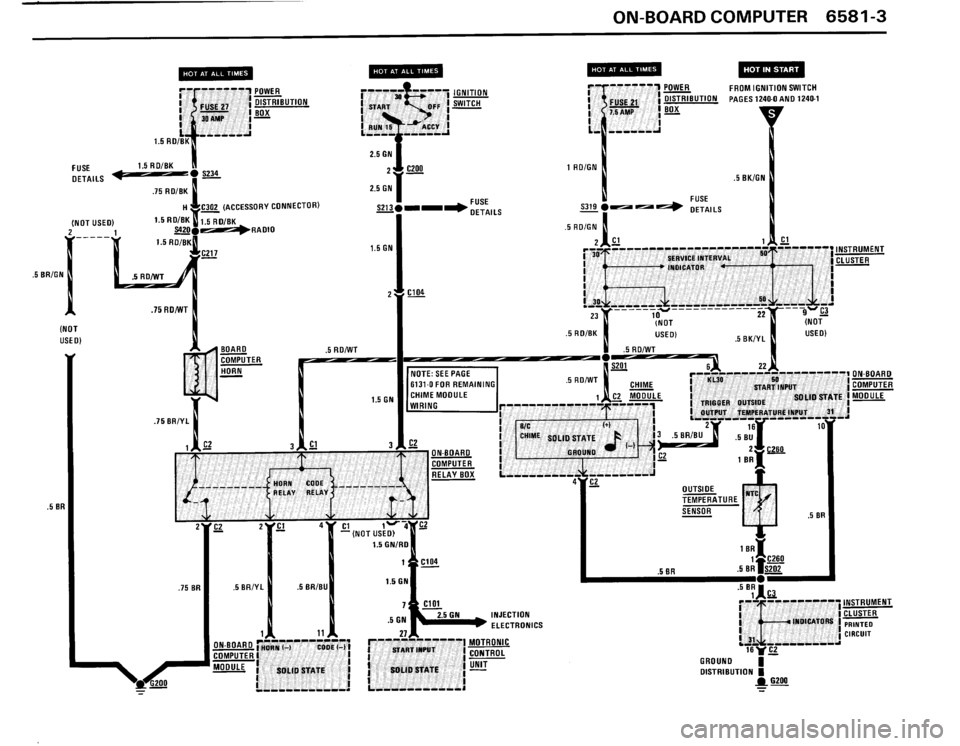 BMW 325i 1989 E30 Electrical Troubleshooting Manual 