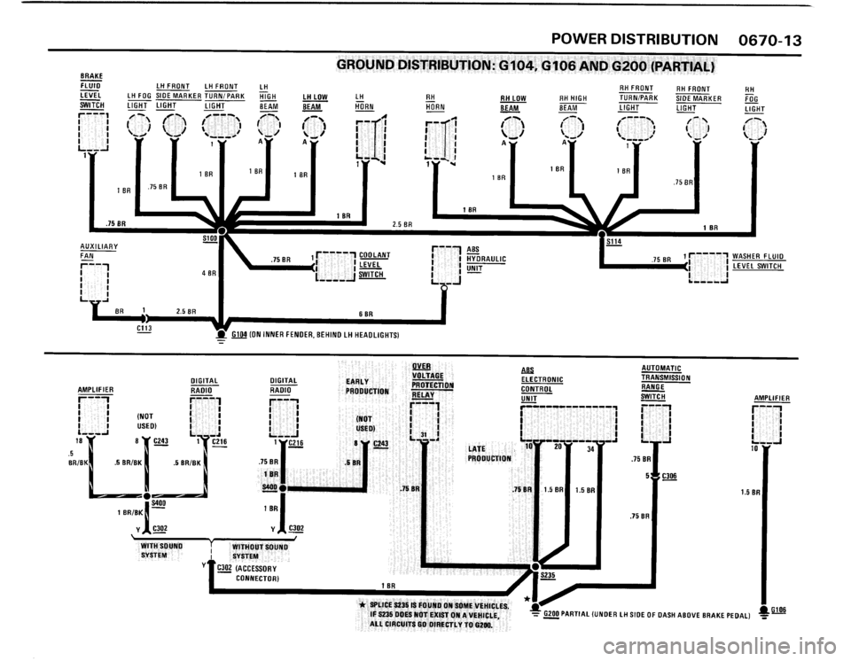 BMW 325i 1989 E30 Electrical Troubleshooting Manual 