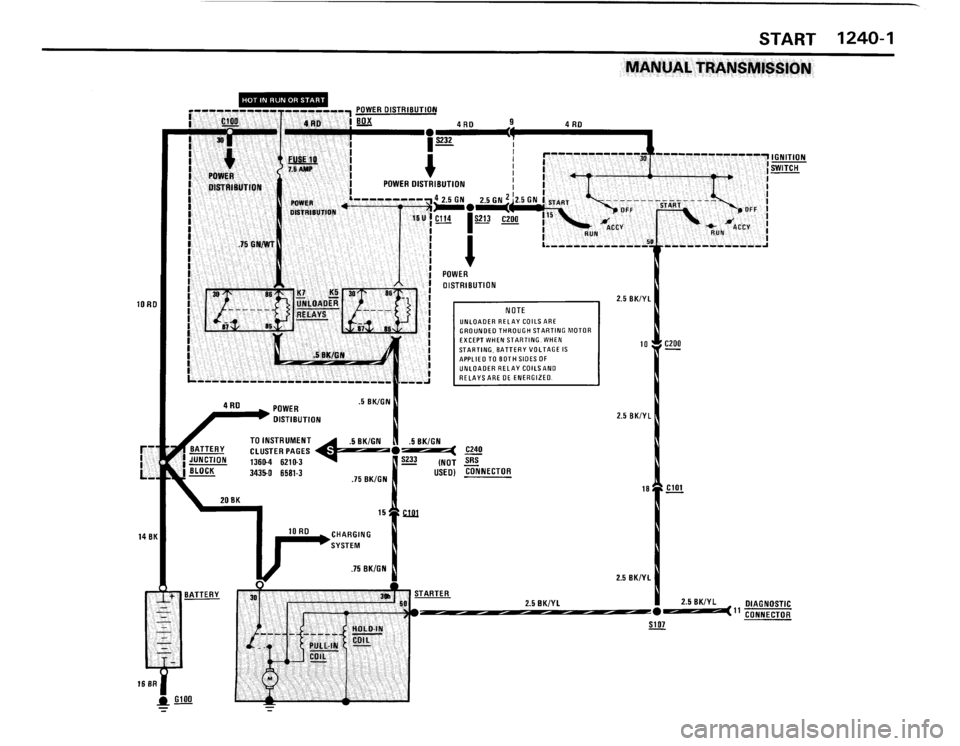 BMW 325i 1989 E30 Electrical Troubleshooting Manual 