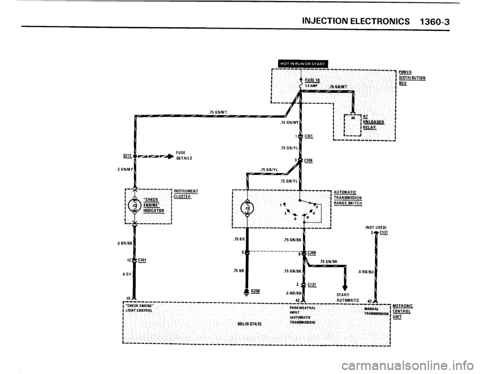 BMW 325i 1989 E30 Electrical Troubleshooting Manual 