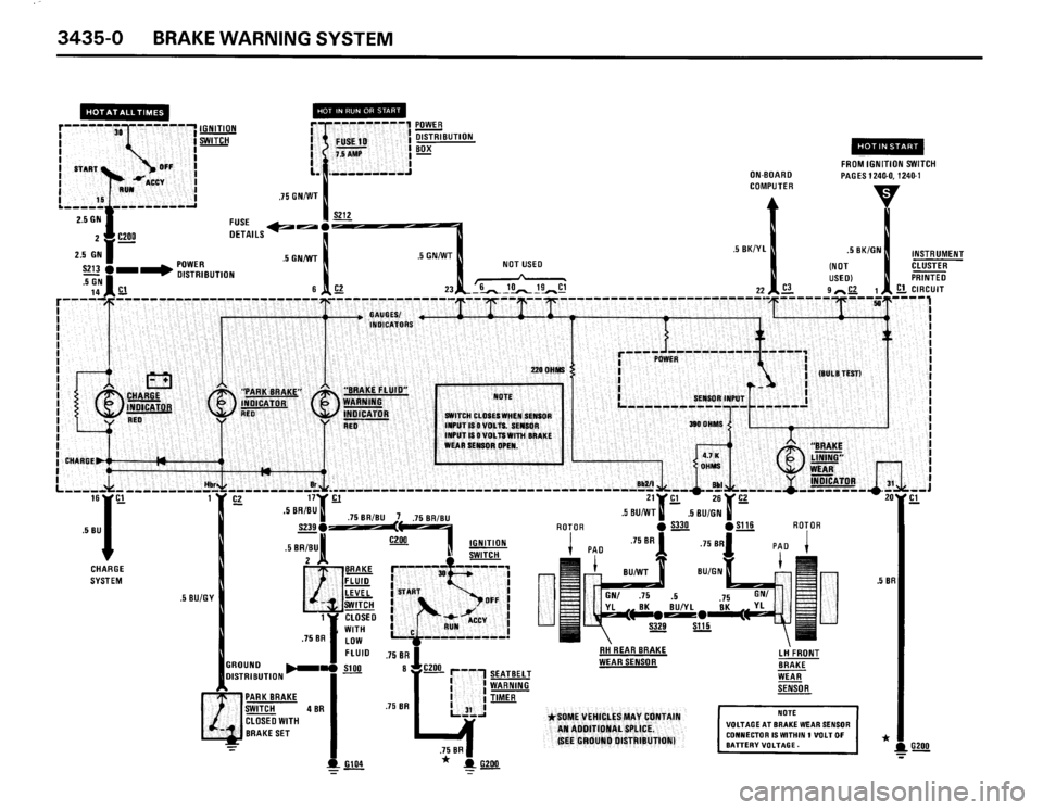 BMW 325i 1989 E30 Electrical Troubleshooting Manual 