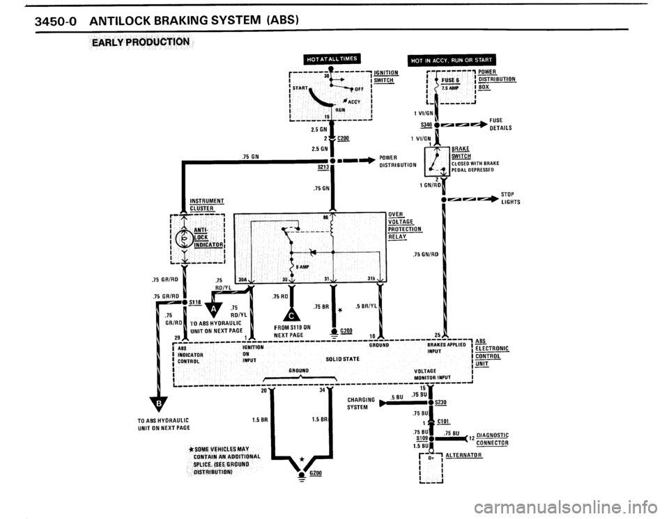 BMW 325i 1989 E30 Electrical Troubleshooting Manual 