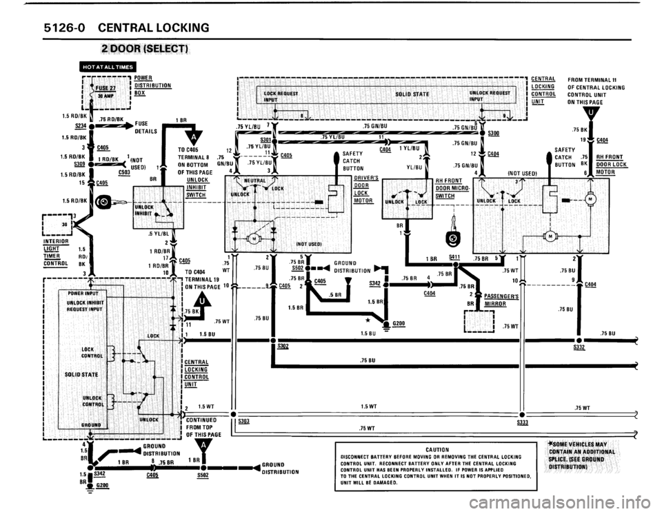 BMW 325i 1989 E30 Electrical Troubleshooting Manual 