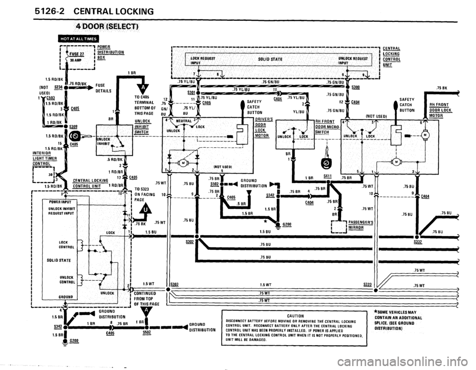 BMW 325is 1989 E30 Electrical Troubleshooting Manual 