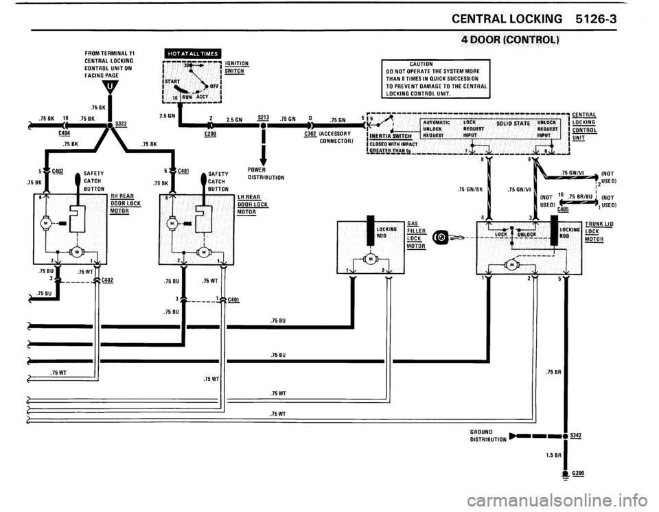 BMW 325i 1989 E30 Electrical Troubleshooting Manual 