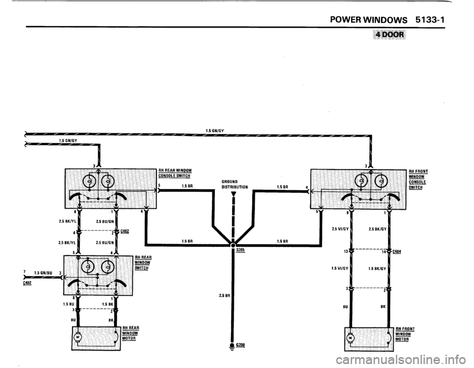 BMW 325i 1989 E30 Electrical Troubleshooting Manual 