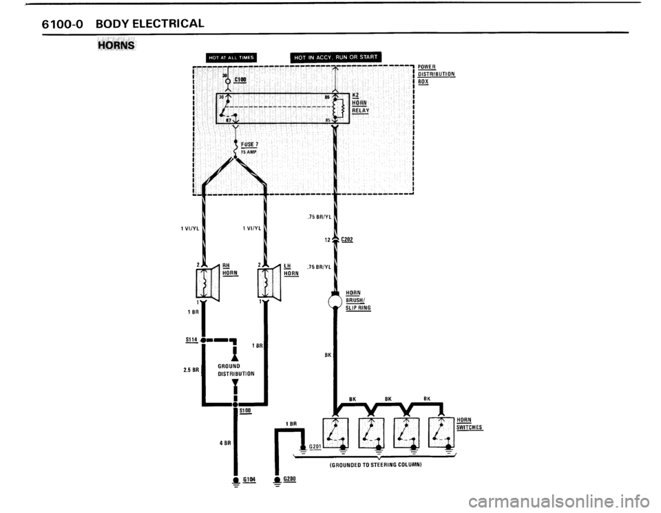 BMW 325i 1989 E30 Electrical Troubleshooting Manual 