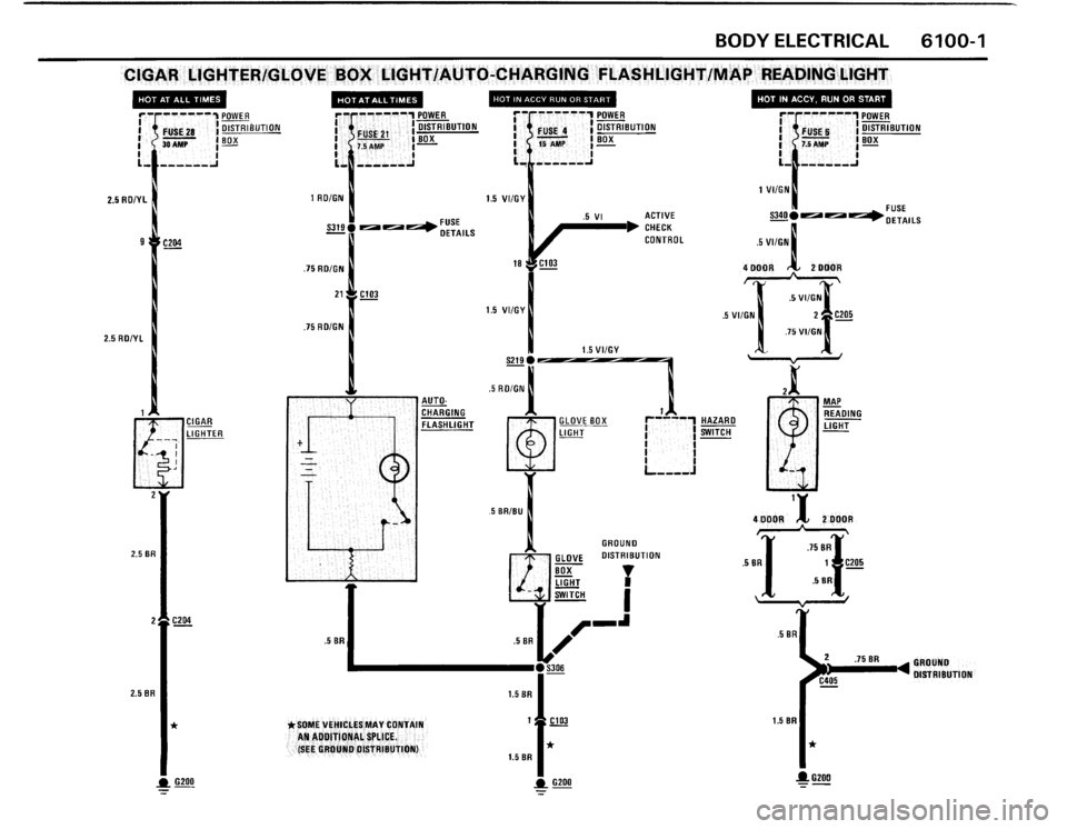 BMW 325i 1989 E30 Electrical Troubleshooting Manual 