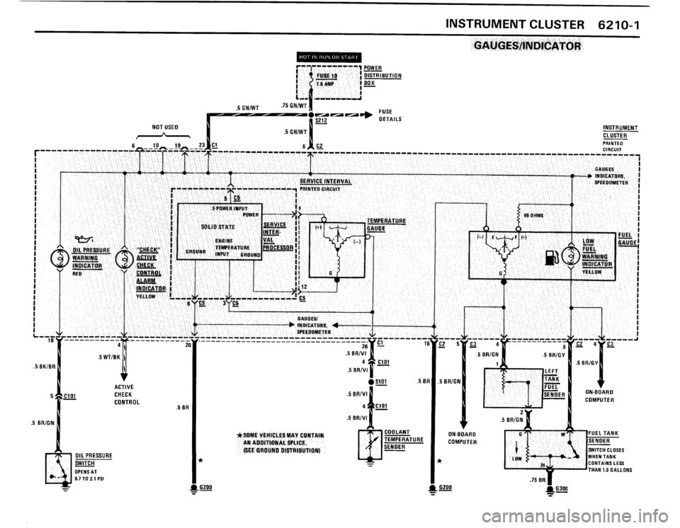 BMW 325i 1989 E30 Electrical Troubleshooting Manual 