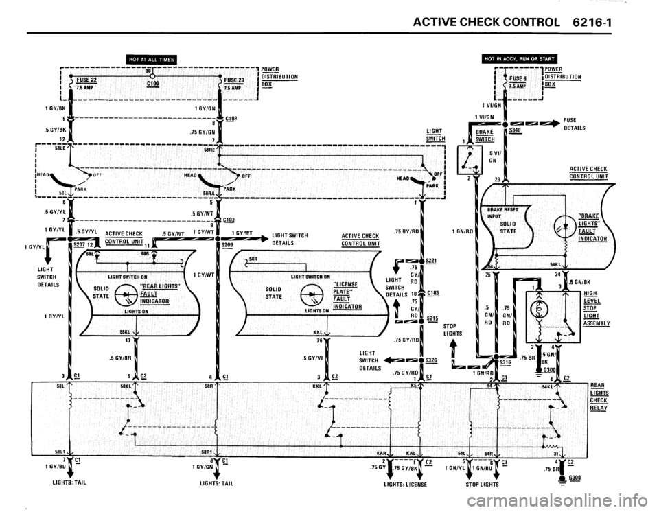 BMW 325i 1989 E30 Electrical Troubleshooting Manual 