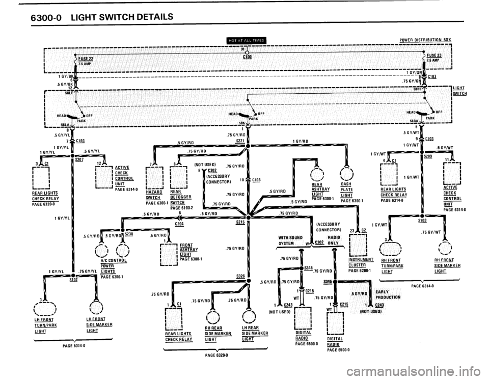 BMW 325i 1989 E30 Electrical Troubleshooting Manual 