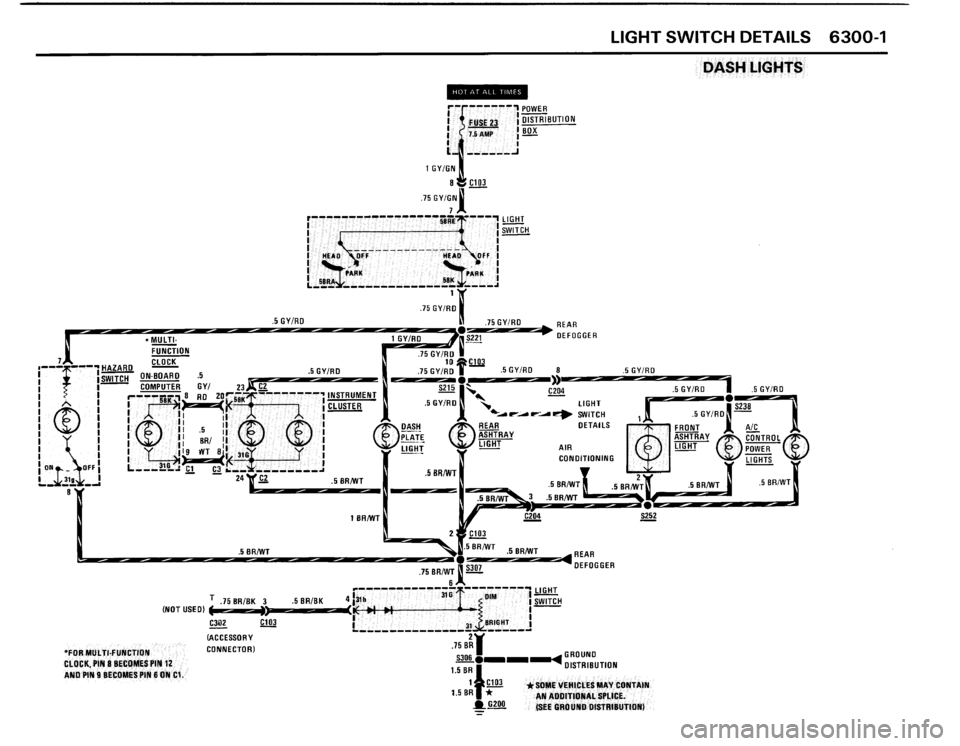 BMW 325i 1989 E30 Electrical Troubleshooting Manual 