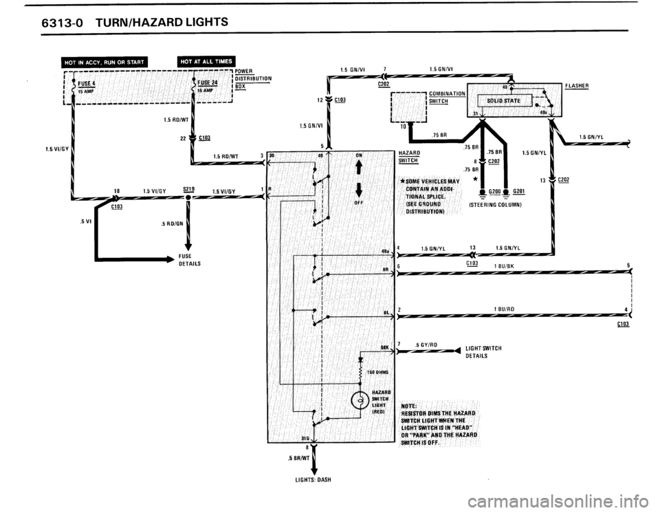 BMW 325i 1989 E30 Electrical Troubleshooting Manual 