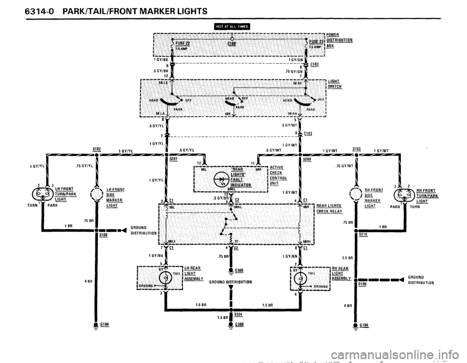 BMW 325i 1989 E30 Electrical Troubleshooting Manual 