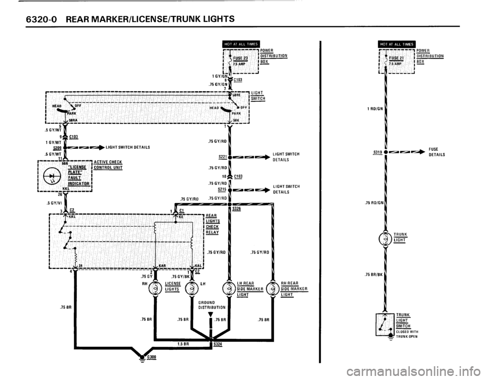 BMW 325i 1989 E30 Electrical Troubleshooting Manual 