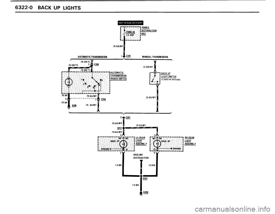 BMW 325i 1989 E30 Electrical Troubleshooting Manual 