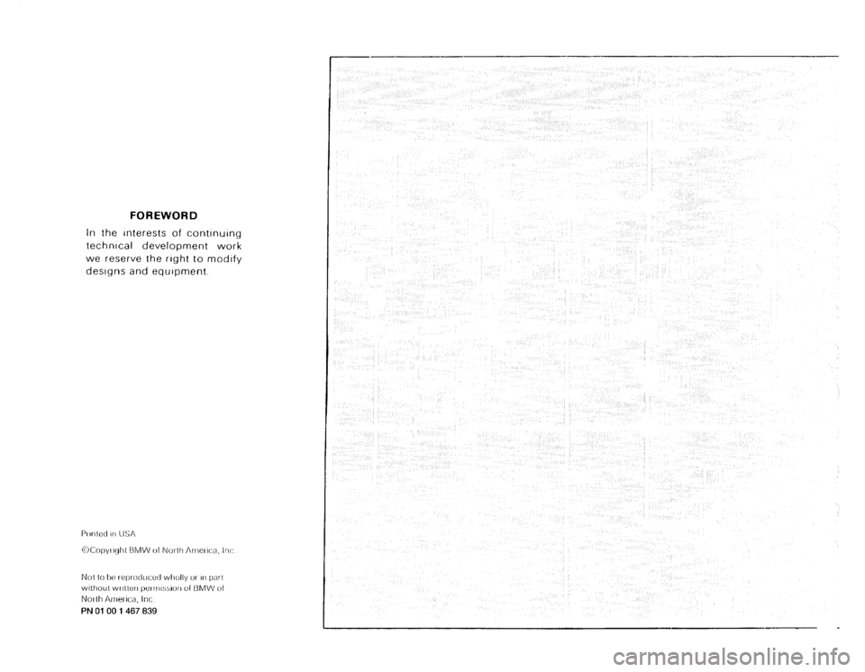 BMW 325i CONVERTIBLE 1989 E30 Electrical Troubleshooting Manual 