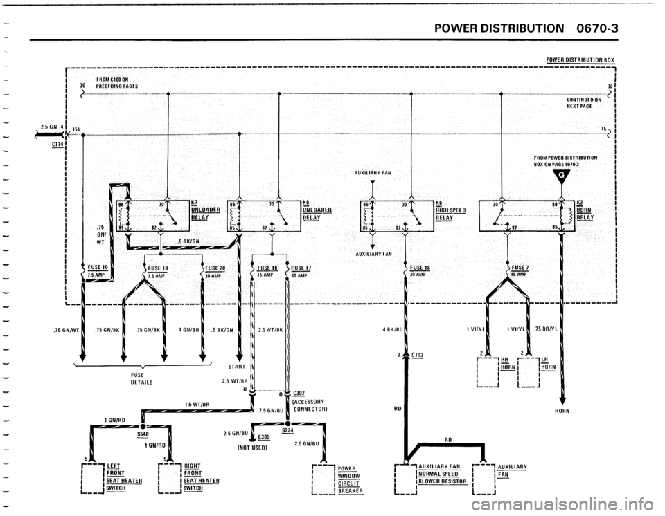 BMW 325i CONVERTIBLE 1989 E30 Electrical Troubleshooting Manual 