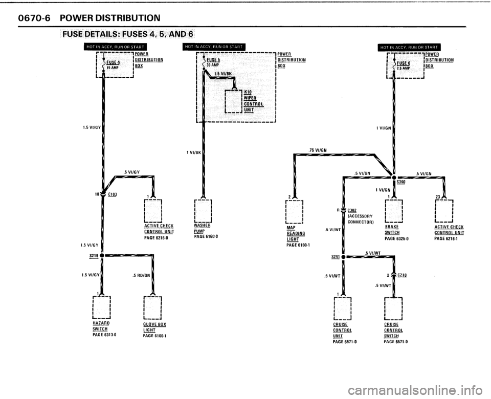 BMW 325i CONVERTIBLE 1989 E30 Electrical Troubleshooting Manual 