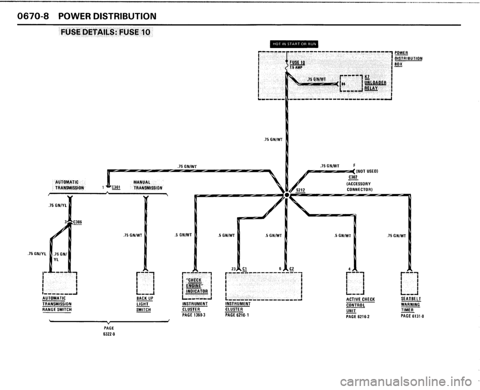 BMW 325i CONVERTIBLE 1989 E30 Electrical Troubleshooting Manual 