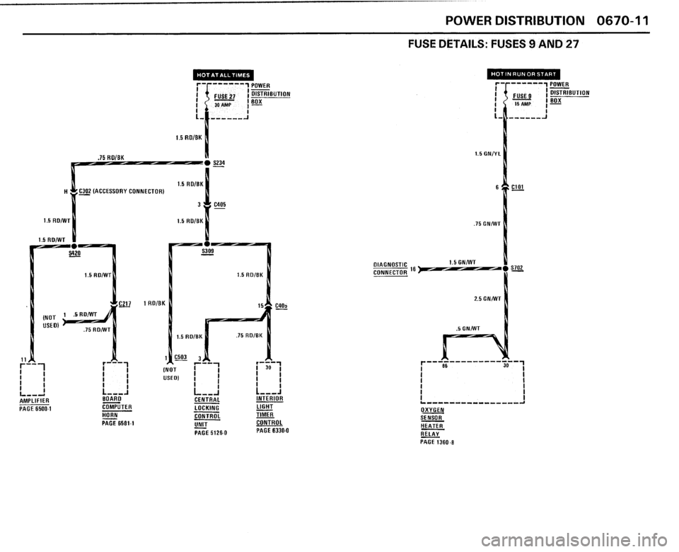 BMW 325i CONVERTIBLE 1989 E30 Electrical Troubleshooting Manual 