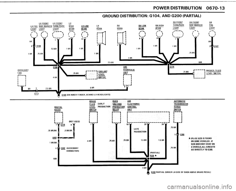 BMW 325i CONVERTIBLE 1989 E30 Electrical Troubleshooting Manual 