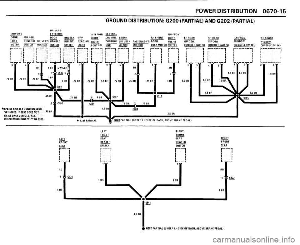 BMW 325i CONVERTIBLE 1989 E30 Electrical Troubleshooting Manual 