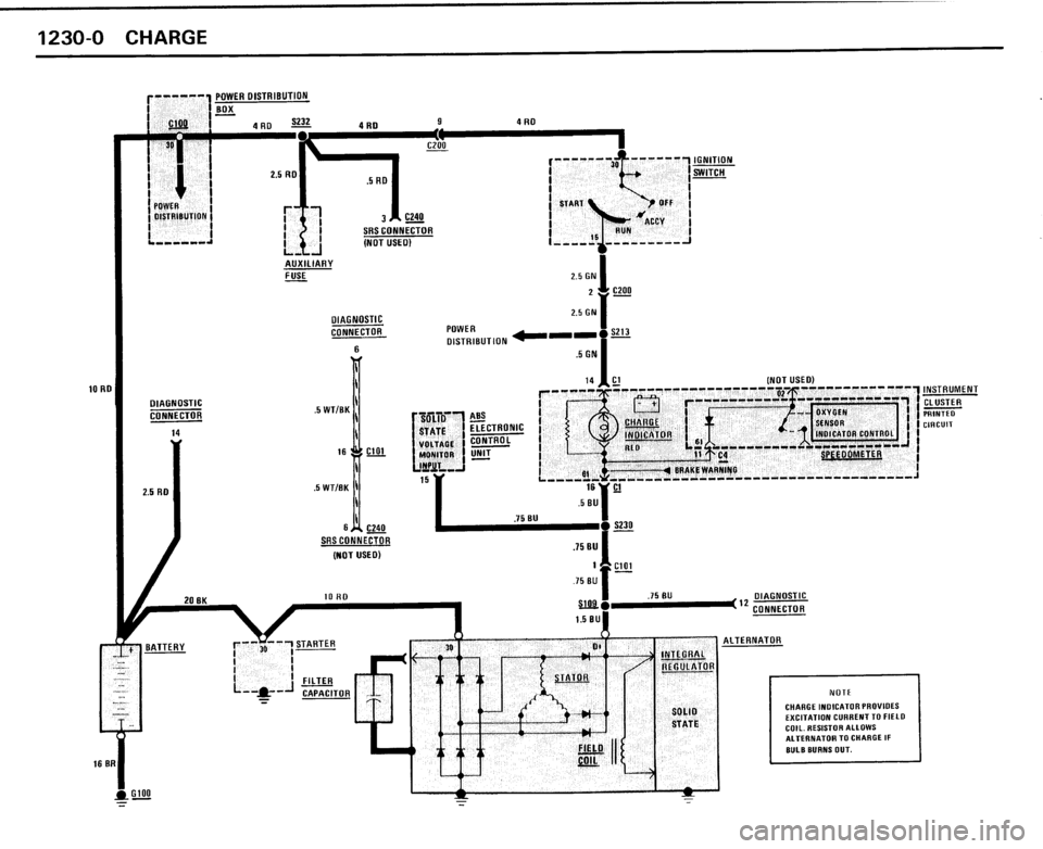 BMW 325i CONVERTIBLE 1989 E30 Electrical Troubleshooting Manual 