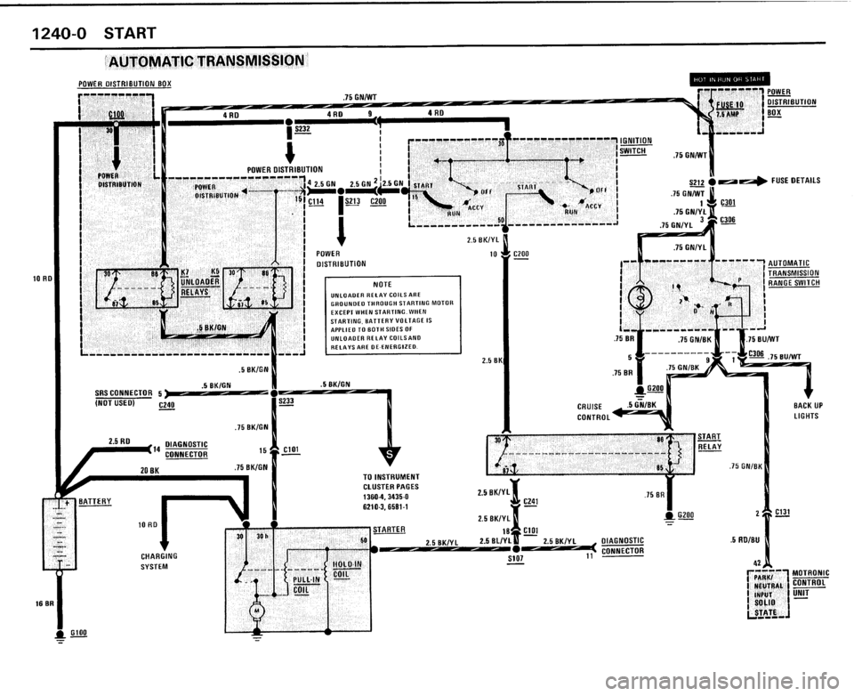 BMW 325i CONVERTIBLE 1989 E30 Electrical Troubleshooting Manual 