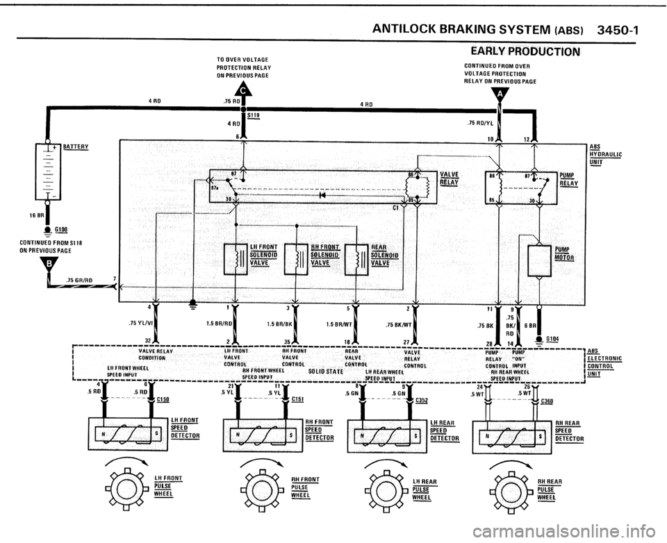 BMW 325i CONVERTIBLE 1989 E30 Electrical Troubleshooting Manual 