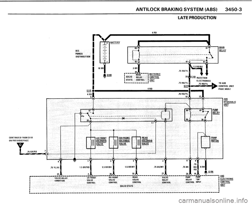 BMW 325i CONVERTIBLE 1989 E30 Electrical Troubleshooting Manual 