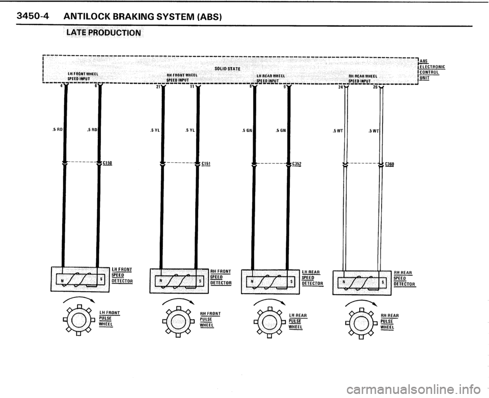 BMW 325i CONVERTIBLE 1989 E30 Electrical Troubleshooting Manual 