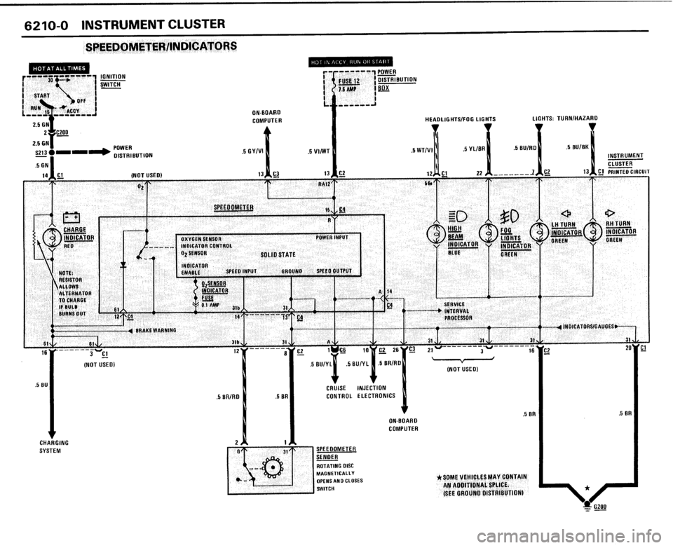 BMW 325i CONVERTIBLE 1989 E30 Electrical Troubleshooting Manual 