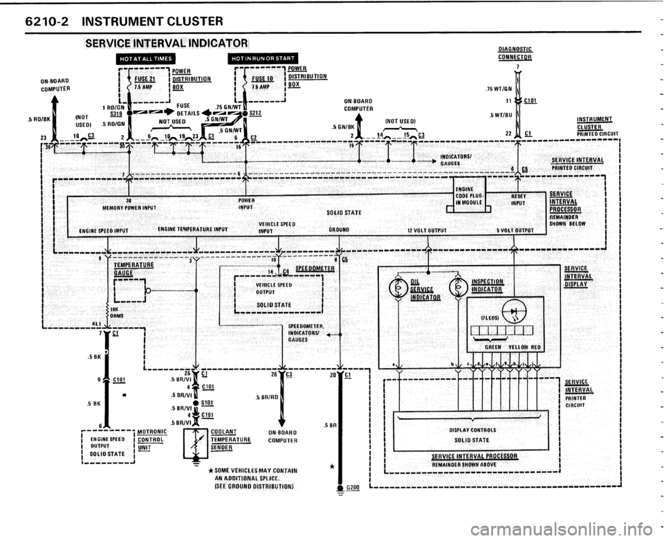 BMW 325i CONVERTIBLE 1989 E30 Electrical Troubleshooting Manual 