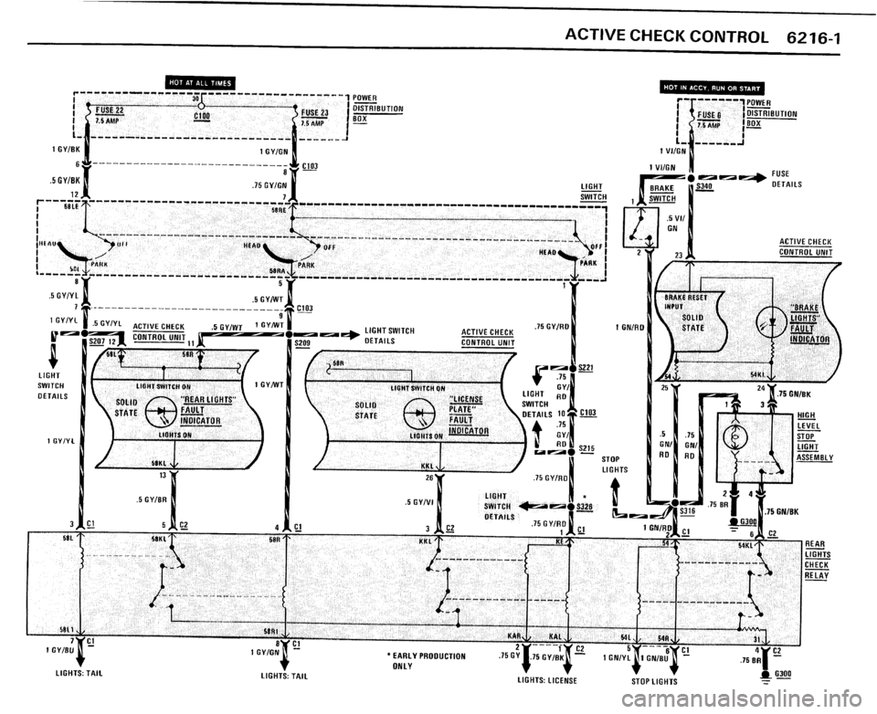 BMW 325i CONVERTIBLE 1989 E30 Electrical Troubleshooting Manual 