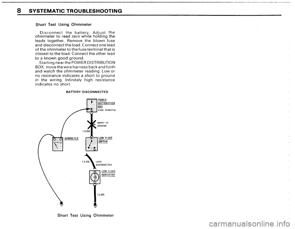 BMW 325i CONVERTIBLE 1989 E30 Electrical Troubleshooting Manual 