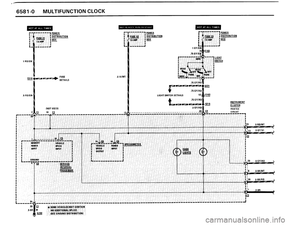 BMW 325ix 1989 E30 Electrical Troubleshooting Manual 